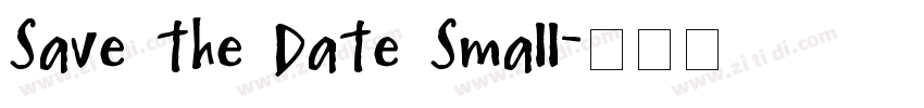 Save the Date Small字体转换